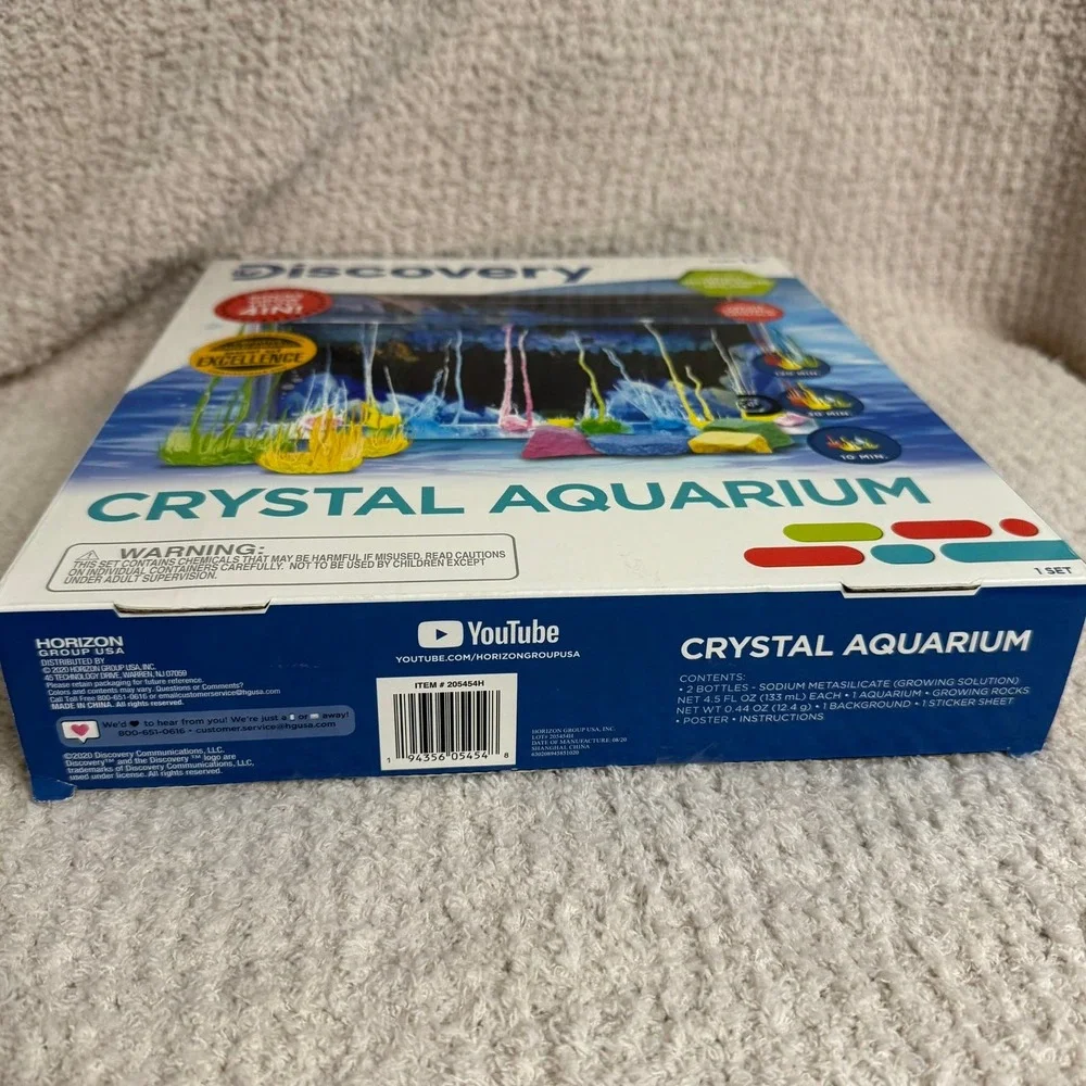 Discovery Crystal Aquarium Grow Rocks Up to 4in Visual Instructions‎
